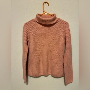 Chic Pink Turtleneck Sweater for Kids